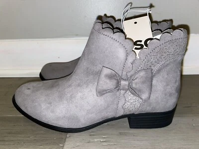 NUEVO CON ETIQUETAS SO Niña Talla 5 Juvenil Gris Anacardo Botines Espuma con Memoria Foto 1 de 3
