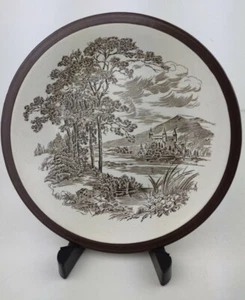 Rare Enoch Wedgwood Tunstall Countryside 8.5" Hand Engraved Plate Dish Bowl. VGC - Picture 1 of 10