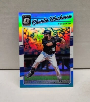 CHARLIE BLACKMON 2017 Optic CAROLINA BLUE ~ #'d /50 ~ ROCKIES - Image 1 of 2