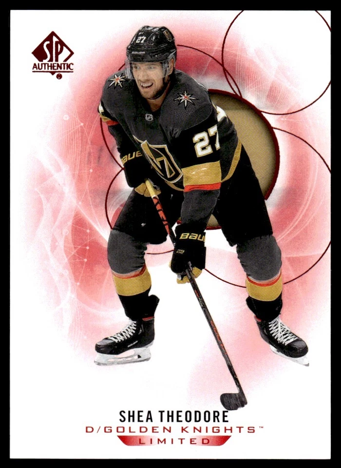 2020-21 SP Authentic Limited Red Shea Theodore Vegas Golden Knights #30 R108 - Image 1 of 2