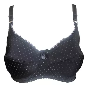 Soutien gorge 110B noir motifs pois lingerie femme - Imagen 1 de 1