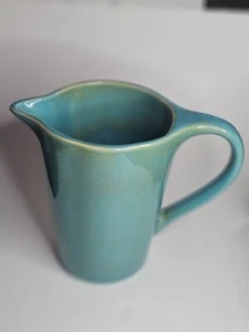 World Market Pottery India 8 Inch Pitcher Gradient Blue-Green NEW - Picture 1 of 8