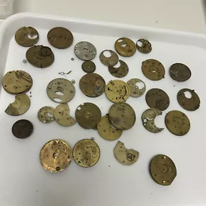 590 Grams Mixed Partial Pocket Watch Movements Watchmakers Job Lot Spares Parts - Picture 1 of 11