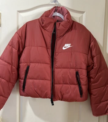 Nike двусторонняя с подкладкой флисовая куртка в каньоне ржавчины и пустыни Berry красный  - Изображение 1 из 4