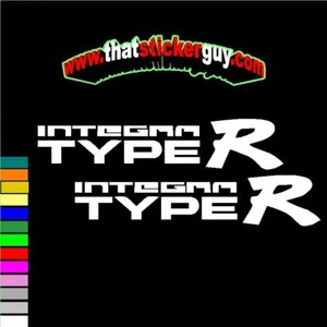 2 pegatinas de vinilo para Honda INTEGRA TIPO R Dc2 Civic Drift jdm rendimiento - Imagen 1 de 17
