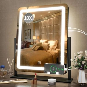 19"x22" - LED Lighted Makeup Mirror,Large Makeup Mirror with Lights - Picture 1 of 8