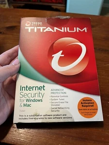 Trend Micro Titanium Internet Security for PC, Mac - TRE021800F700 -- Used - Photo 1/3