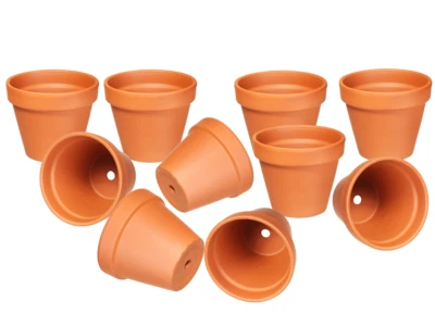 MEINDEKOARTIKEL 10 Tontöpfe Pflanztöpfe zur Anzucht, Aufzucht oder zum Basteln