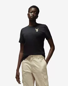 NUEVA CON ETIQUETAS CAMISETA GRÁFICA DE MUJER NIKE AIR JORDAN FLIGHT NEGRA EE. UU. TALLA EXTRA GRANDE (XL) - Imagen 1 de 11