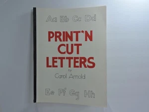 Print N cut letters by carol arnold 1983 guide to good print handwriting - Picture 1 of 7