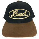 Vtg 90s Busch Beer Hat Roping Logo Cowboy Rodeo Snap Back Trucker Baseball Cap