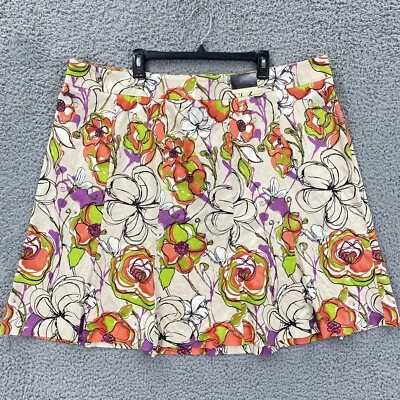 NWT Lane Bryant Women's 26 Plus Floral Paneled A-Line Skirt Stretch Colorful - Image 1 of 4