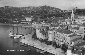 CPA 20 CORSE CALVI LES QUAIS - Picture 1 of 1