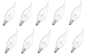 10x OSRAM LED Kerze Windstoßkerze 5,4W = 40W dimmbar warmweiß EEK:F (Spekt. A-G) - Bild 1 von 5