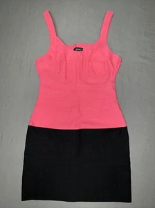 Vestido corto Guess para mujer denim de algodón rosa negro elástico con correas talla S-533 - Imagen 1 de 12