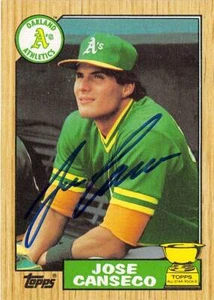 Jose Canseco handsignierte Baseballkarte 1987 Topps #620 All Star Rookie Cup - Bild 1 von 3