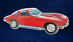 '67 CORVETTE - 22" -*US MADE*- Die-Cut Metal Sign - Man Cave Garage Bar Décor - Picture 1 of 9
