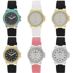 38 mm Montres Carlo Damen Luxus Mode Elegant Üppiges Silikonband Analog Uhr - Bild 1 von 30