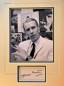 GEORGE MARTIN - PRODUCTOR DISCOGRÁFICO LEGENDARIO DE LOS BEATLES - EXCELENTE EXHIBICIÓN FIRMADA - Imagen 1 de 1