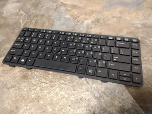 Genuine HP Probook 640 645 G1 14" Black US QWERTY Keyboard - 738688-001 -RR - Photo 1/3