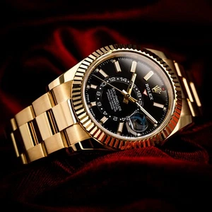 Rolex Sky-Dweller Yellow Gold Black Dial 42mm MINT Complete Box & Papers 336938 - Picture 1 of 22