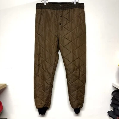 Vintage Quilted Pants 1960-70s Men 38x30 Outdoors Hunting - Image 1 of 4