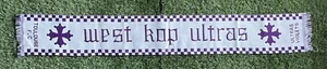 Sciarpa ULTRAS F.C. TOLOSA schal calcio football Scarf bufanda WEST KOP ULTRAS - Imagen 1 de 4