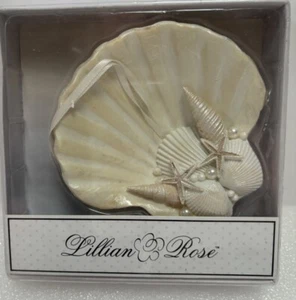 Wedding Ring Holder Lilian Rose Seashell Beach - Picture 1 of 6