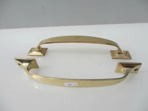 Brass Door Handles Shop Pulls Gate Antique STYLE Pair 10" Cover