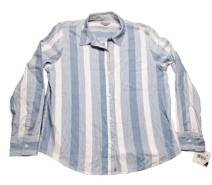 New Falls Creek Shirt Womens Sz Medium Long Sleeve Blouse Top Button Down Up - Picture 1 of 13