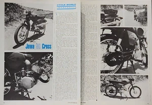 1968 Jawa CZ Cross 90 Vintage Motorcycle 2 page Test Print Ad - Picture 1 of 1