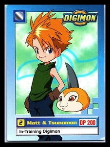 DIGIMON Matt & Tsunomon - 5 of 34 SERIES 1 - 1999/2000 BANDAI - Vintage - Picture 1 of 2