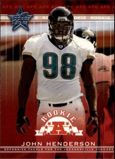 2002 Leaf Rookie & Stars Football Card #190 John Henderson