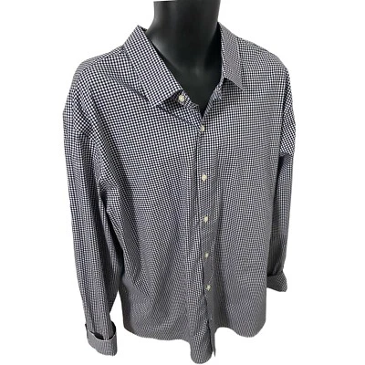 Old Navy 正装衬衫成人 2XL 20 1/8 38 3/4 修身纽扣长袖男式全新带标签 — 第 1/4 张图片