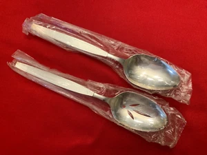 SILVER SANDS Community Silverplate 2er SET SERVIERLÖFFEL New Old Stock 1966 - Bild 1 von 3