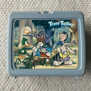 Vintage 1990 Warner Bros Tiny Toon Adventures Lunchbox Only Thermos Brand - Picture 1 of 7