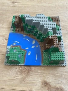 Lego 6024 Base Plate Canyon River Raised 3 Dimensional 10" x 10" x 2.5" - Picture 1 of 4