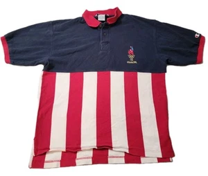 Vintage 1996 Atlanta Olympics Champion Polo Shirt Mens Large USA Logo Y2K - Picture 1 of 6