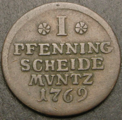 BRUNSWICK-LUNEBURG-CALENBERG-HANNOVER 1 Pfennig 1769 - Copper - F - 1889 ¤ - Image 1 of 2
