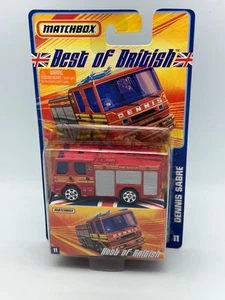 Matchbox Best of British Routemaster Dennis Sabre Fire Engine, Red, 1:64, NIB - Picture 1 of 11