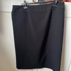 Women’s GEORGE Black Lined Knee Length Pencil Work Business size 16 Skirt - Picture 1 of 16