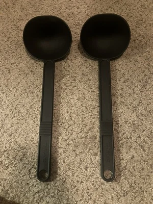 De colección T-FAL Negro Nylon 2 Cucharas Sólidas para Servir Cucharón Cucharón Utensilio - 12 1/8" Foto 1 de 4