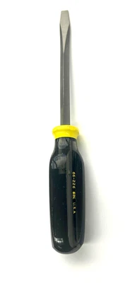 Vintage Stanley 66-226 6" WORKMASTER Flat Head Screwdriver - USA - Image 1 of 3