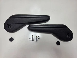 2011-2020 Dodge Caravan Town Country Front Seat Arm Rest Black Leather white Set - Picture 1 of 13