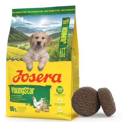12,5 kg JOSERA Young Star Trockenfutter mit Geflügel und Kartoffel getreidefrei - Bild 1 von 3