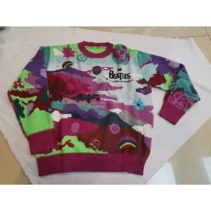 Damen Herbst Winter bedruckter Pullover, dicker Rundhals Strick - Bild 1 von 3