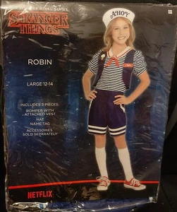 BRAND NEW - Halloween Costume - STRANGER THINGS ROBIN Child - Girl Large - 12-14 - Picture 1 of 3