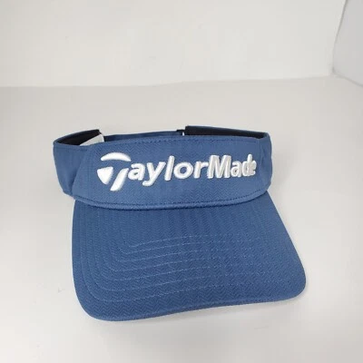 TaylorMade Strapback Visor Tour Preferred Hat/ VisorGolf Adjustable Blue Logo - Image 1 of 4