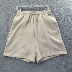 Nike NSW Essential Baumwollfleece hoch geschnittene Shorts entspannt Freizeit Damen Small - Bild 1 von 8
