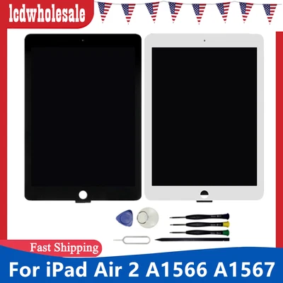Замена для iPad Air 2 9,7 дюйма A1566 A1567 ЖК-дисплей сенсорный экран цифровой планшет - Изображение 1 из 4